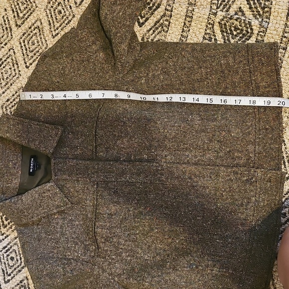 Worth New York Wool Multicolor Snap Blazer Jacket Size 14 - Picture 8 of 8